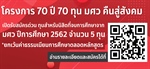 ทุนการศึกษาระดับบัณฑิตศึกษา 70ปี มศว คืนสู่สังคม